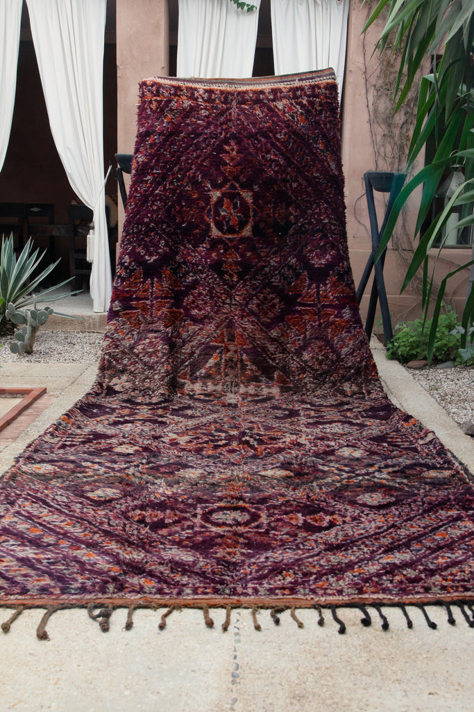 Beautiful, stunning, and very large Moroccan Berber pile rug from the Beni M'Guild tribal region in the Middle Atlas.